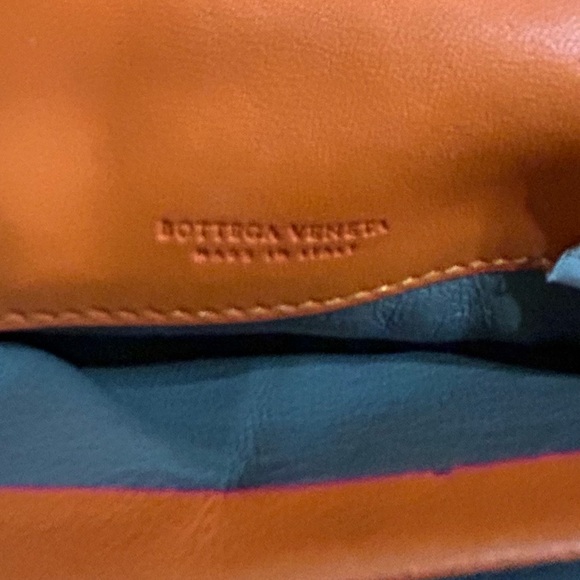 Bottega Veneta Intrecciato Nappa Leather Orange Flap Wallet - Picture 12 of 17